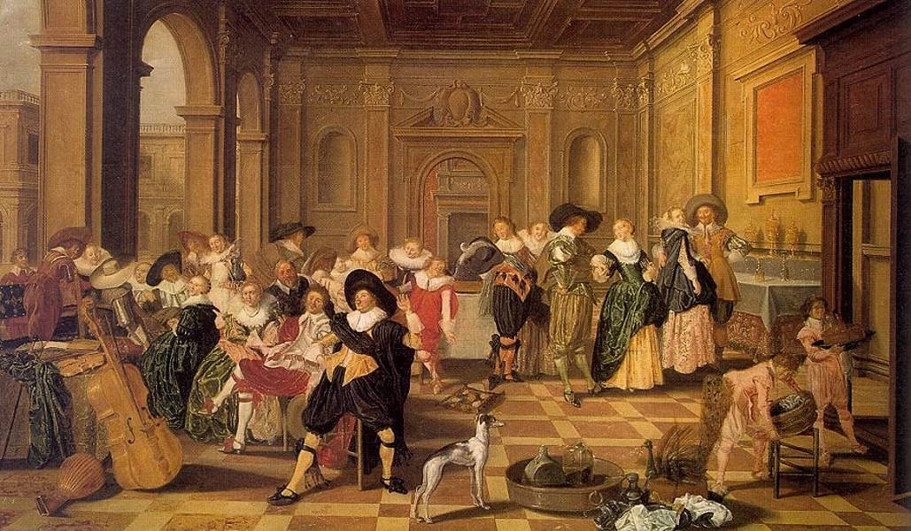 Scena di banchetto in una sala rinascimentale - Akademie der bildenden Künste, Vienna
